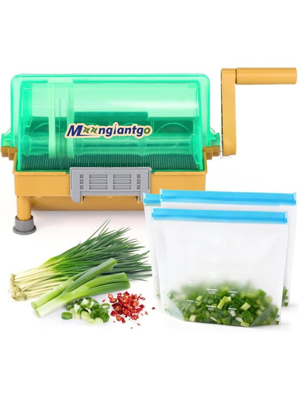 Manual Scallion & Green Onion Cutter Slicer - Kitchen Tool for Easy Chopping